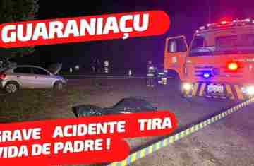 Guaraniaçu - Acidente grave deixa frei morto e outro gravemente ferido - Veja o vídeo